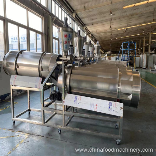 Salty Cheese Corn Snack Seasoning Coating Machine